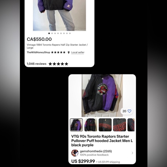 Vintage 90’s Toronto Raptors jacket - Picture 8 of 8